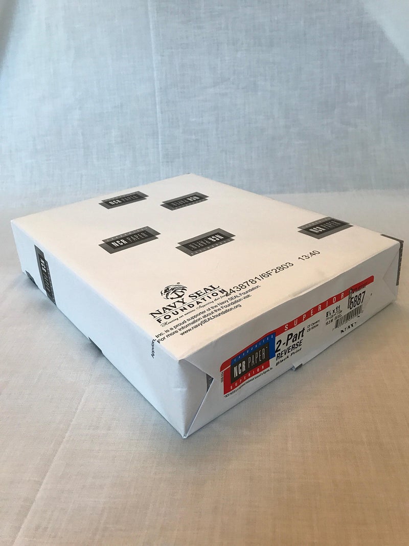 إن سي آر ٢٥٠ مجموعة، ورق NCR، ٥٨٨٧، مُجمّعة من جزأين (أبيض، أصفر فاتح)، ورق كربوني بحجم الرسائل من Appleton - Image 4